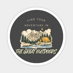 Find your Adventure in the Great Outdoors Camping Magnet